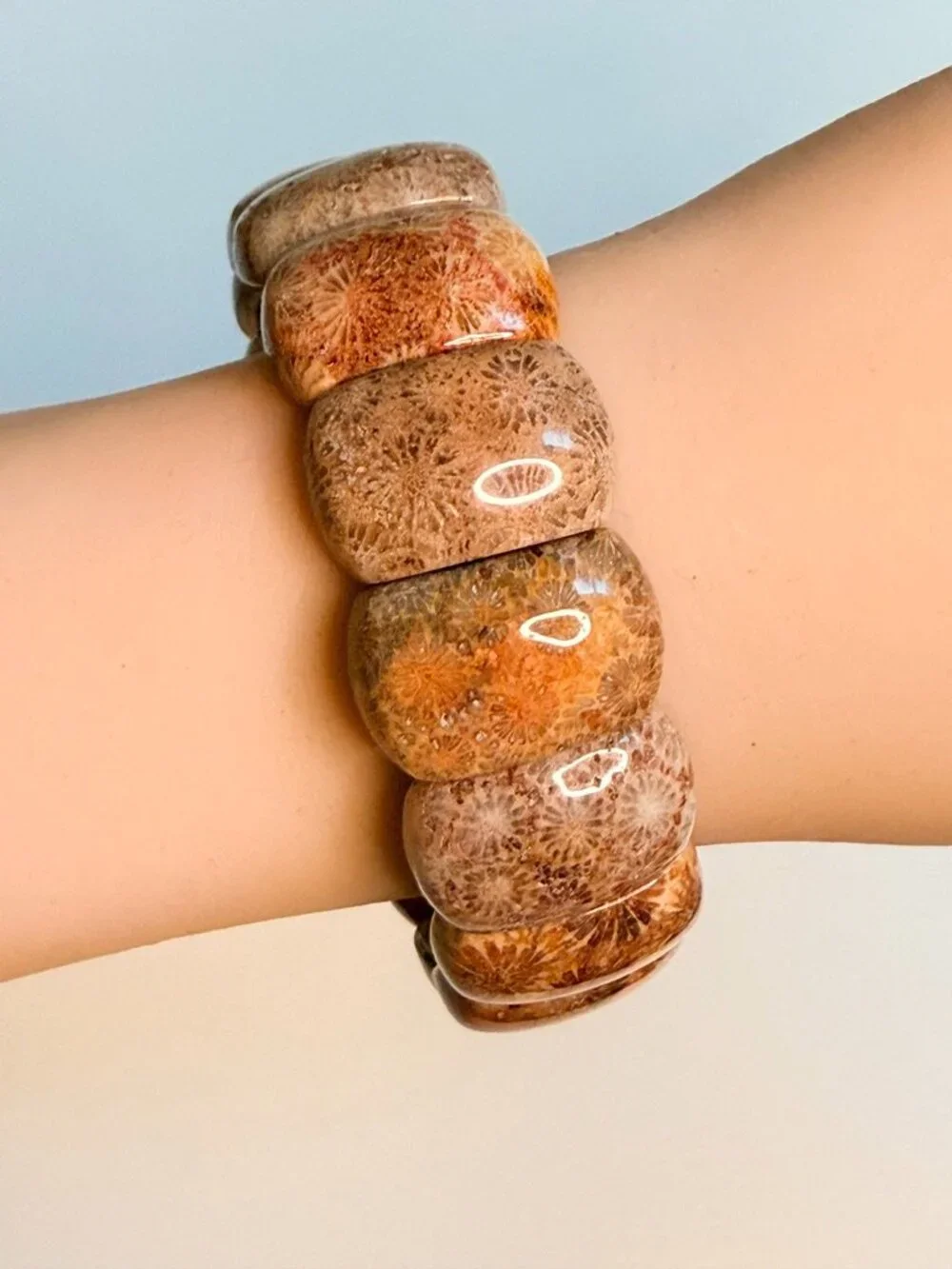 The Grown-Up Kaleidoscope | Natural Fossil Coral Unisex Bracelet